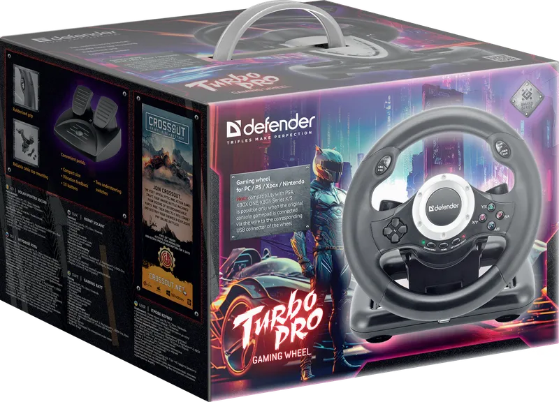 Defender - Ігрове кермо Turbo Pro