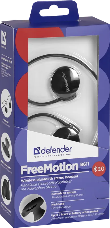 Defender - Бездротова стерео гарнітура FreeMotion B611