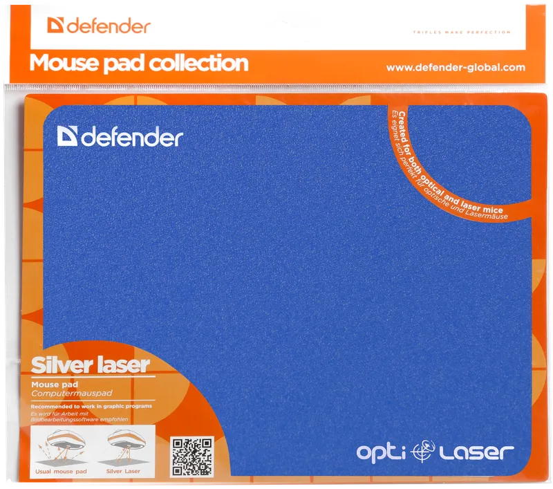 Defender - Килимок для миші Silver opti-laser