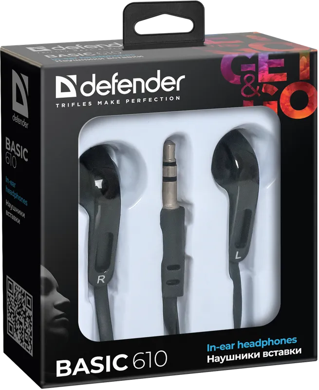 Defender - Навушники-вкладиші Basic 610