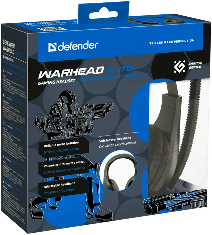 Defender - Ігрова гарнітура Warhead G-170