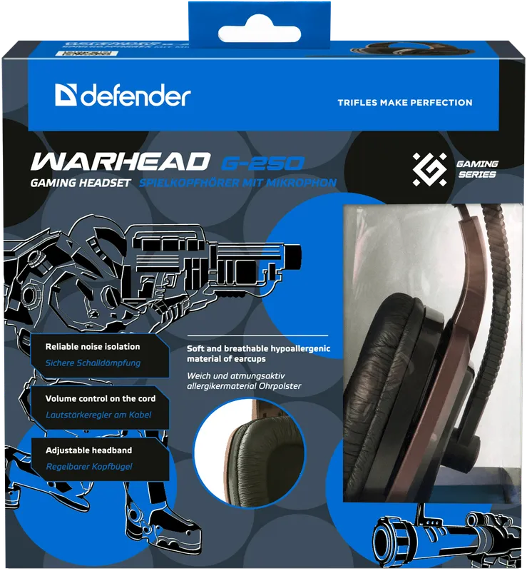 Defender - Ігрова гарнітура Warhead G-250