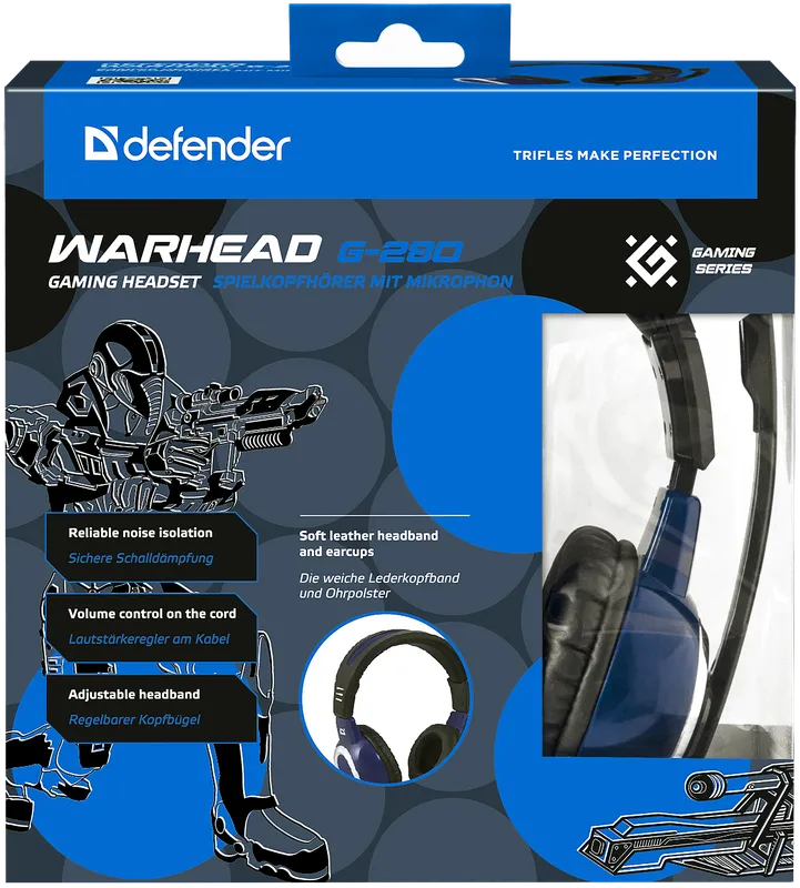 Defender - Ігрова гарнітура Warhead G-280