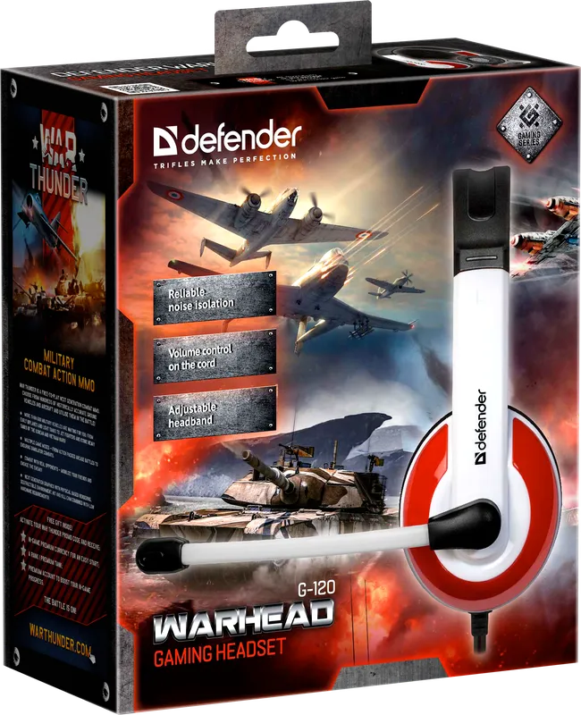 Defender - Ігрова гарнітура Warhead G-120
