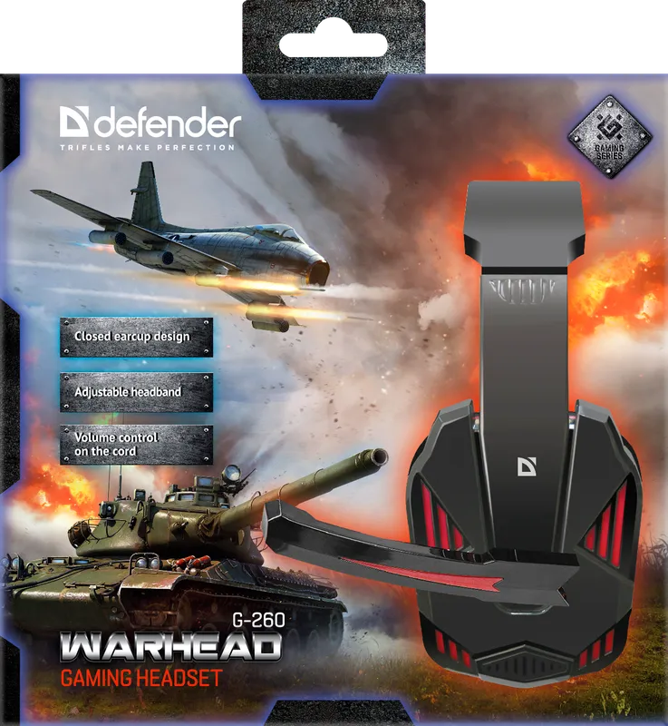 Defender - Ігрова гарнітура Warhead G-260