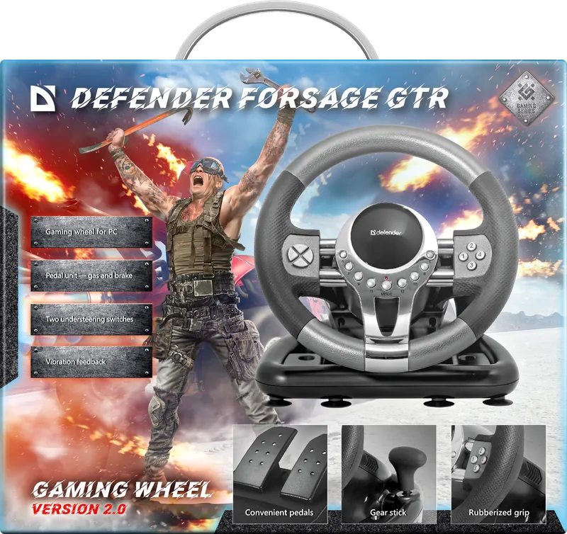 Defender - Ігрове кермо FORSAGE GTR
