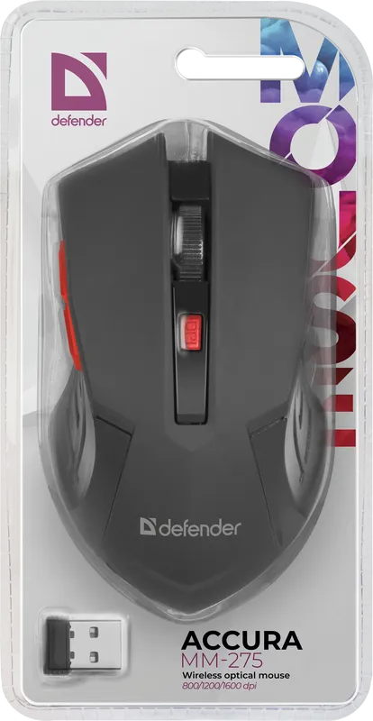 Defender - Бездротова оптична миша Accura MM-275