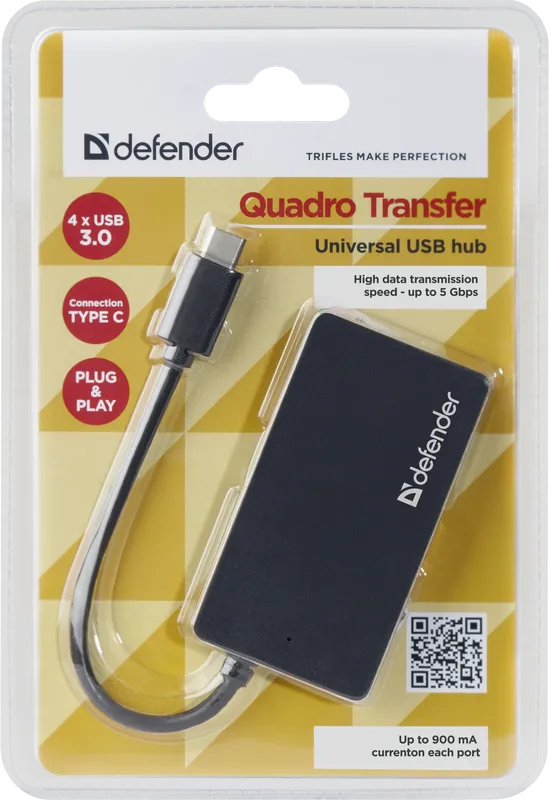 Defender - Універсальний USB-концентратор Quadro Transfer