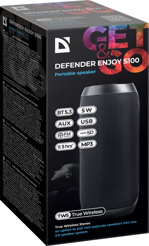 Defender - Портативна колонка Enjoy S100