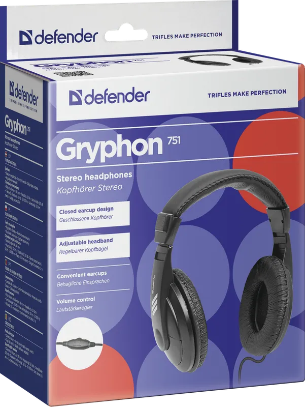 Defender - Стерео навушники Gryphon 751