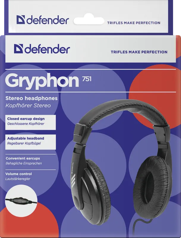 Defender - Стерео навушники Gryphon 751
