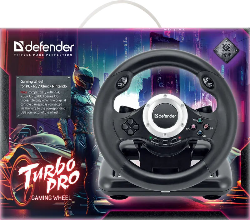 Defender - Ігрове кермо Turbo Pro
