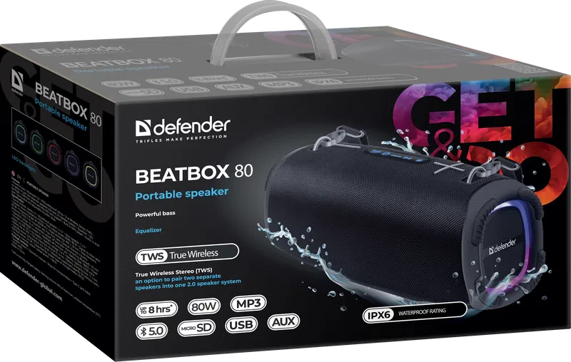Defender - Портативна колонка Beatbox 80