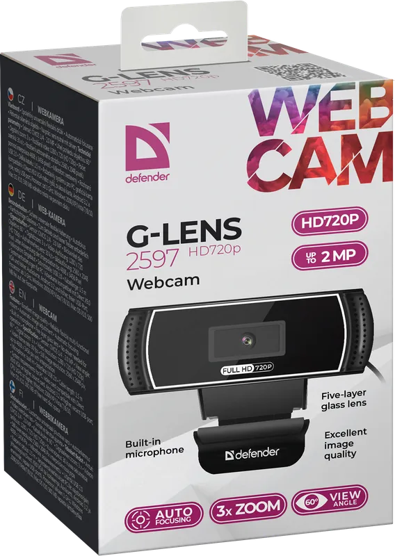 Defender - Веб-камера G-lens 2597 HD720p