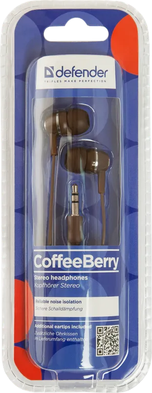 Defender - Навушники-вкладиші Coffee Berry