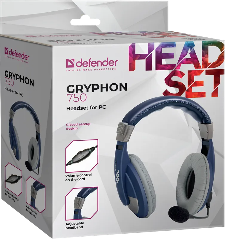 Defender - Гарнітура для ПК Gryphon 750