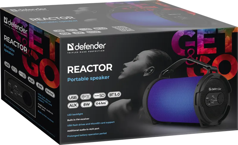Defender - Портативна колонка Reactor