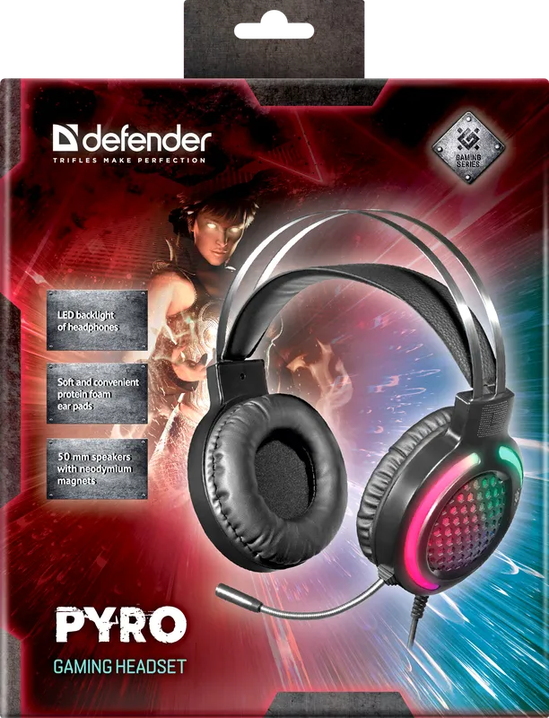 Defender - Ігрова гарнітура Pyro
