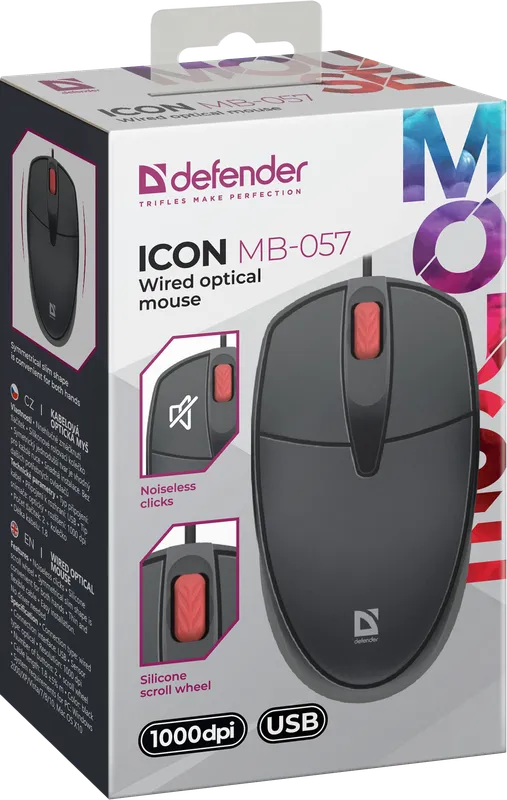 Defender - Дротова оптична миша Icon MB-057