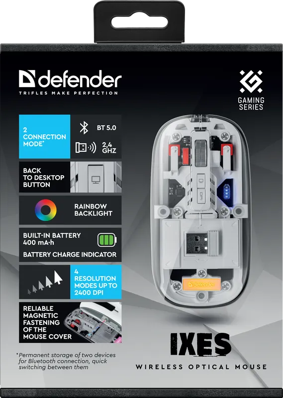 Defender - Бездротова оптична миша Ixes MM-999