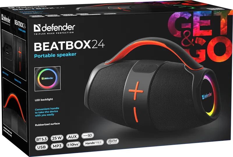 Defender - Портативна акустична система Beatbox 24