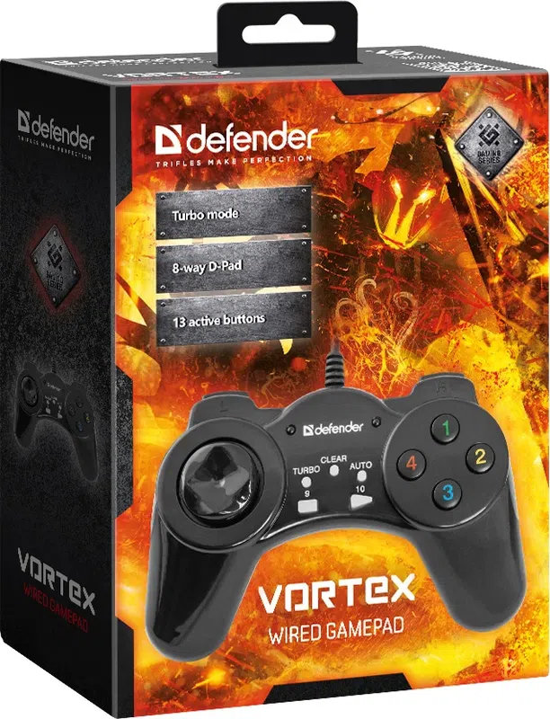 Defender - Дротовий геймпад Vortex