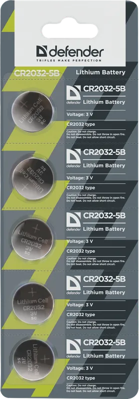Defender - Батарея літієва CR2032-5B
