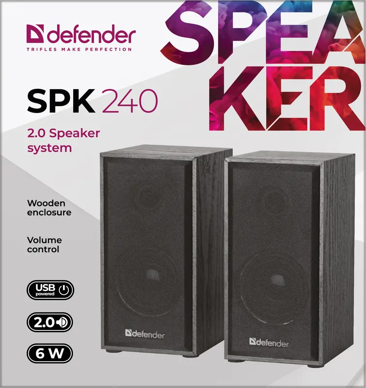 Defender - Акустична система 2.0 SPK 240