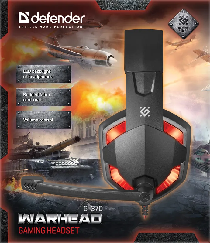 Defender - Ігрова гарнітура Warhead G-370