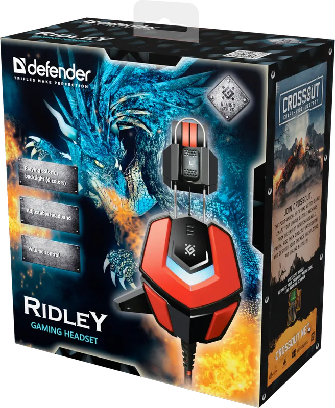 Defender - Ігрова гарнітура Ridley