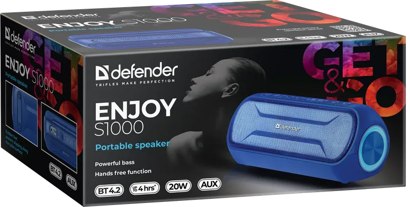 Defender - Портативна акустична система Enjoy S1000