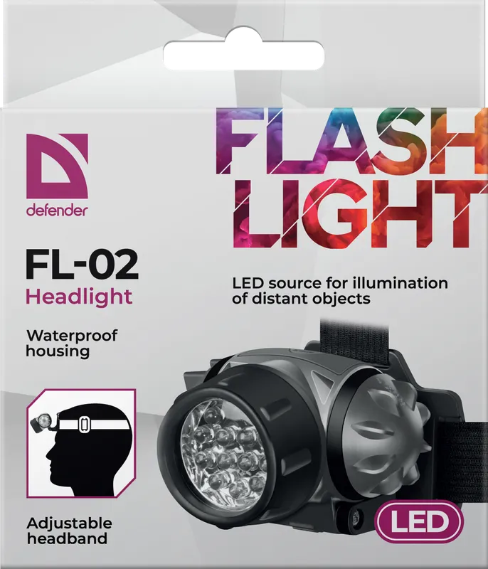 Defender - Фара FL-02, LED, 3 режима