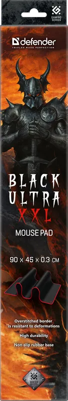Defender - Ігровий килимок для миші Black Ultra XXL