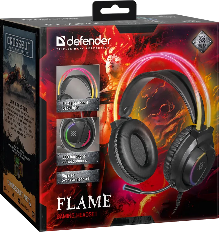 Defender - Ігрова гарнітура Flame