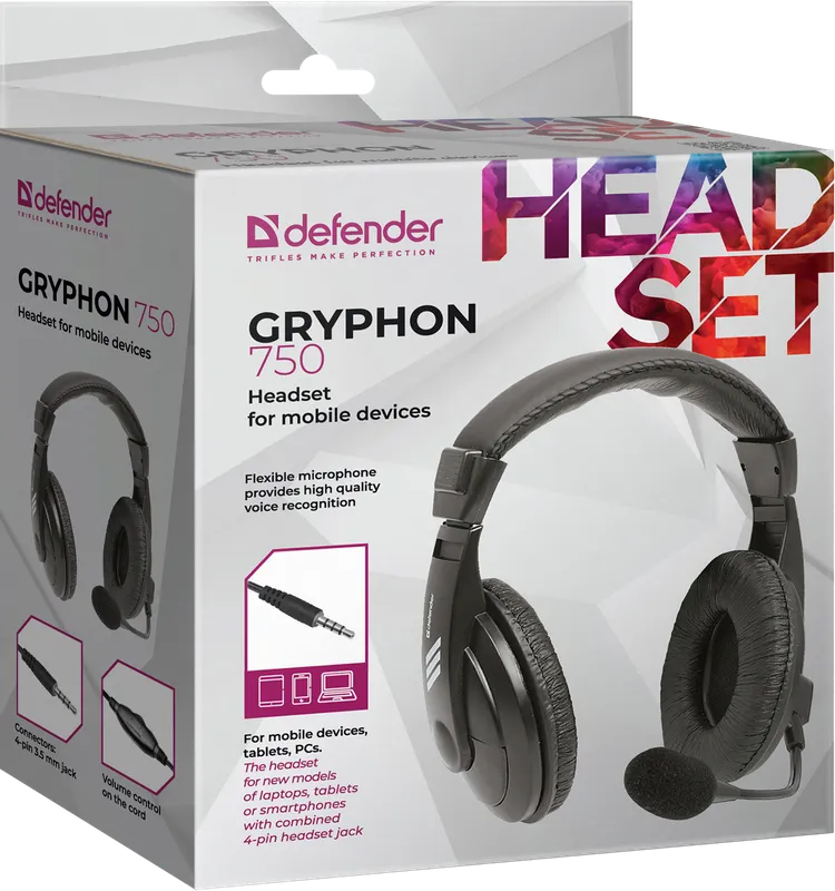 Defender - Гарнітура для мобільних пристроїв Gryphon 750
