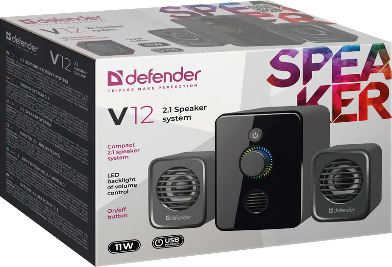 Defender - Акустична система 2.1 V12