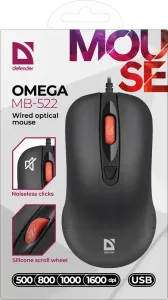 Defender - Дротова оптична миша Omega MB-522