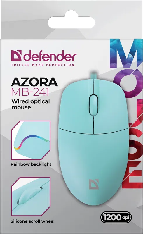 Defender - Дротова оптична миша Azora MB-241
