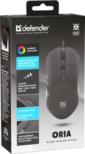 Defender - Дротова ігрова миша Oria GM-178