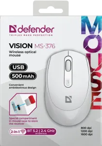 Defender - Бездротова оптична миша Vision MS-376