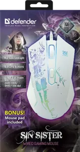 Defender - Дротова ігрова миша Sin'Sister GM-933