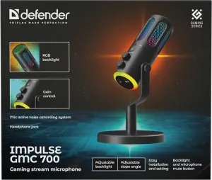 Defender - Ігровий стрим-мікрофон Impulse GMC 700