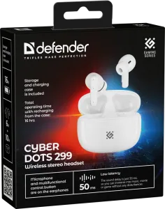 Defender - Бездротова гарнітура CyberDots 299