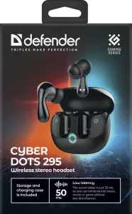 Defender - Бездротова гарнітура CyberDots 295