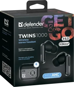 Defender - Бездротова гарнітура Twins 1000