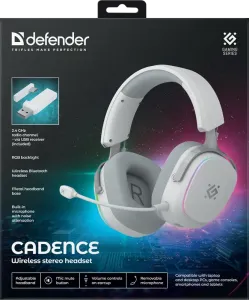 Defender - Бездротова гарнітура Cadence