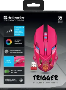 Defender - Бездротова ігрова миша Trigger GM-934