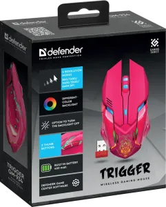 Defender - Бездротова ігрова миша Trigger GM-934