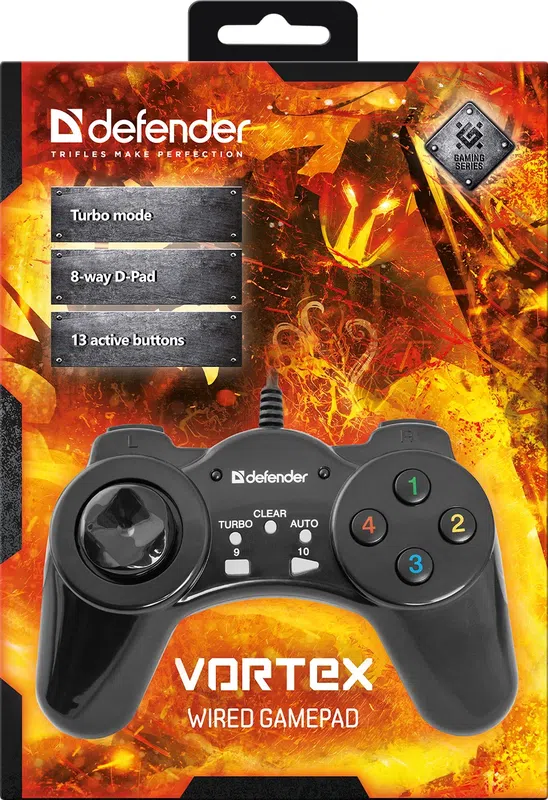 Defender - Дротовий геймпад Vortex