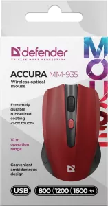 Defender - Бездротова оптична миша Accura MM-935